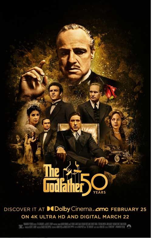Marlon Brando THE GODFATHER 50th Anniversary movie poster 11x17