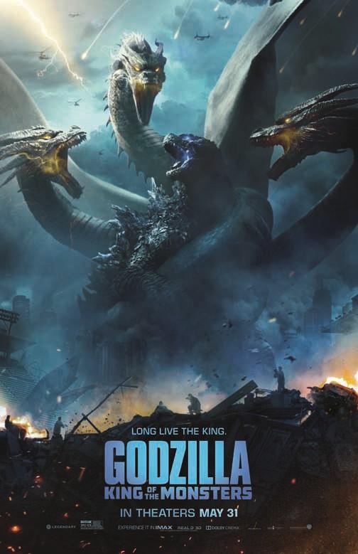 GODZILLA KING OF THE MONSTERS advance movie poster 11x17