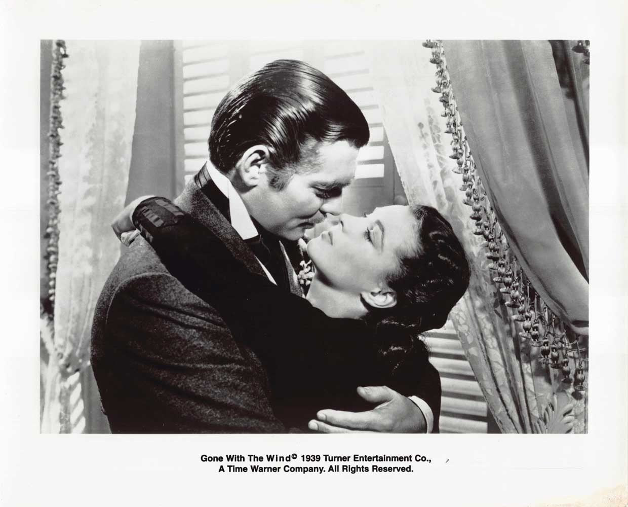 Clark Gable GONE WITH THE WIND Vivien Leigh original press photo 1990's