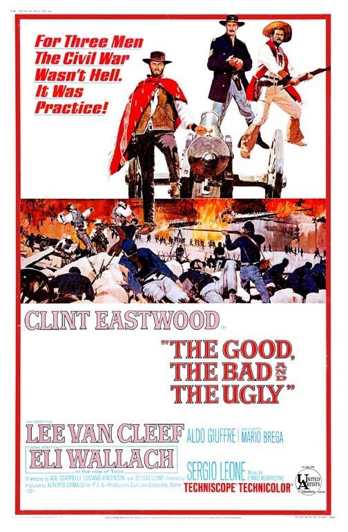 Clint Eastwood THE GOOD, THE BAD AND THE UGLY Eli Wallace movie poster 11x17