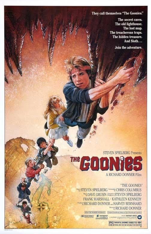 Josh Brolin THE GOONIES Sean Astin Ke Quan movie poster 11x17 Drew Struzan