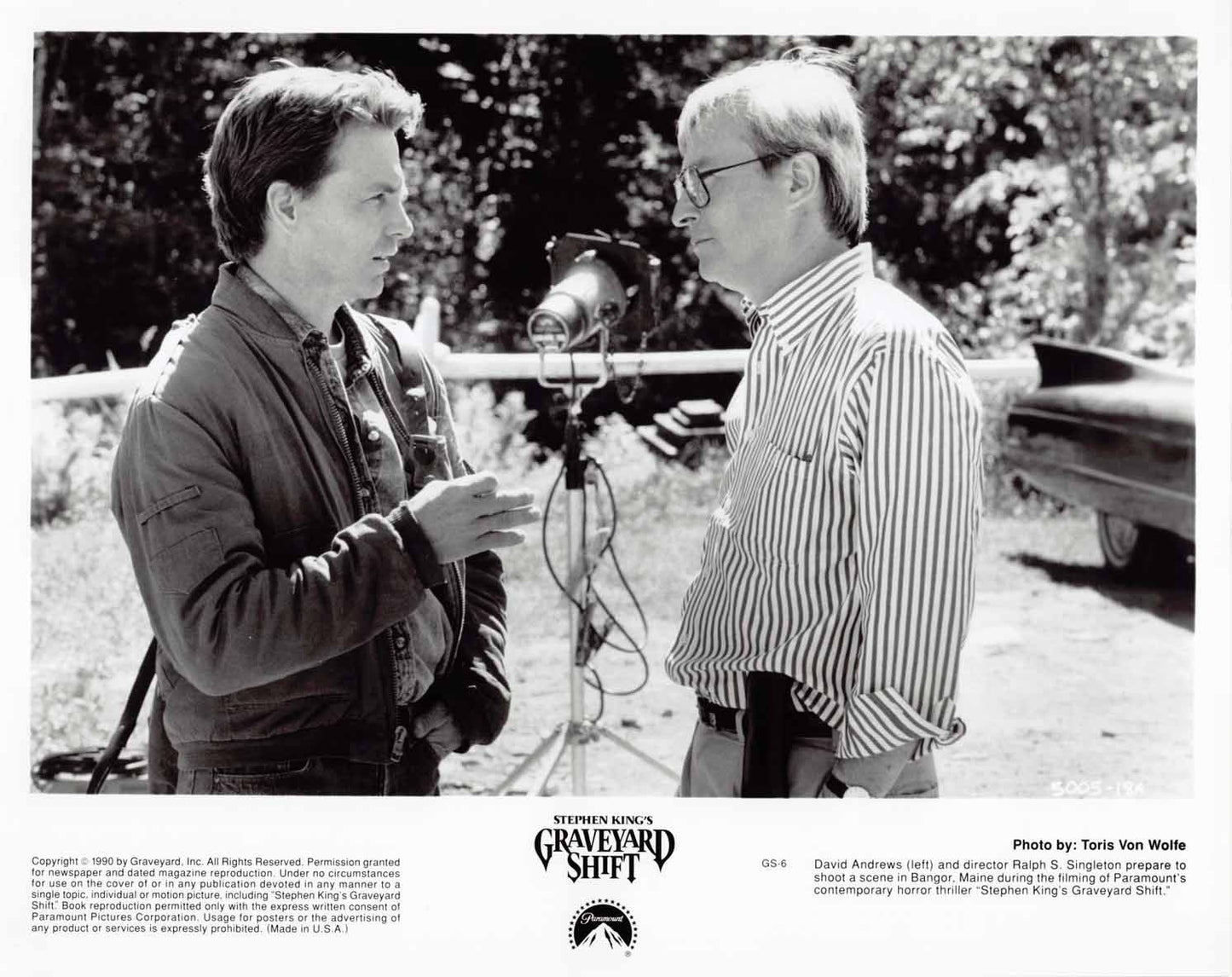 Brad Dourif GRAVEYARD SHIFT 1990 original 8x10 press photos