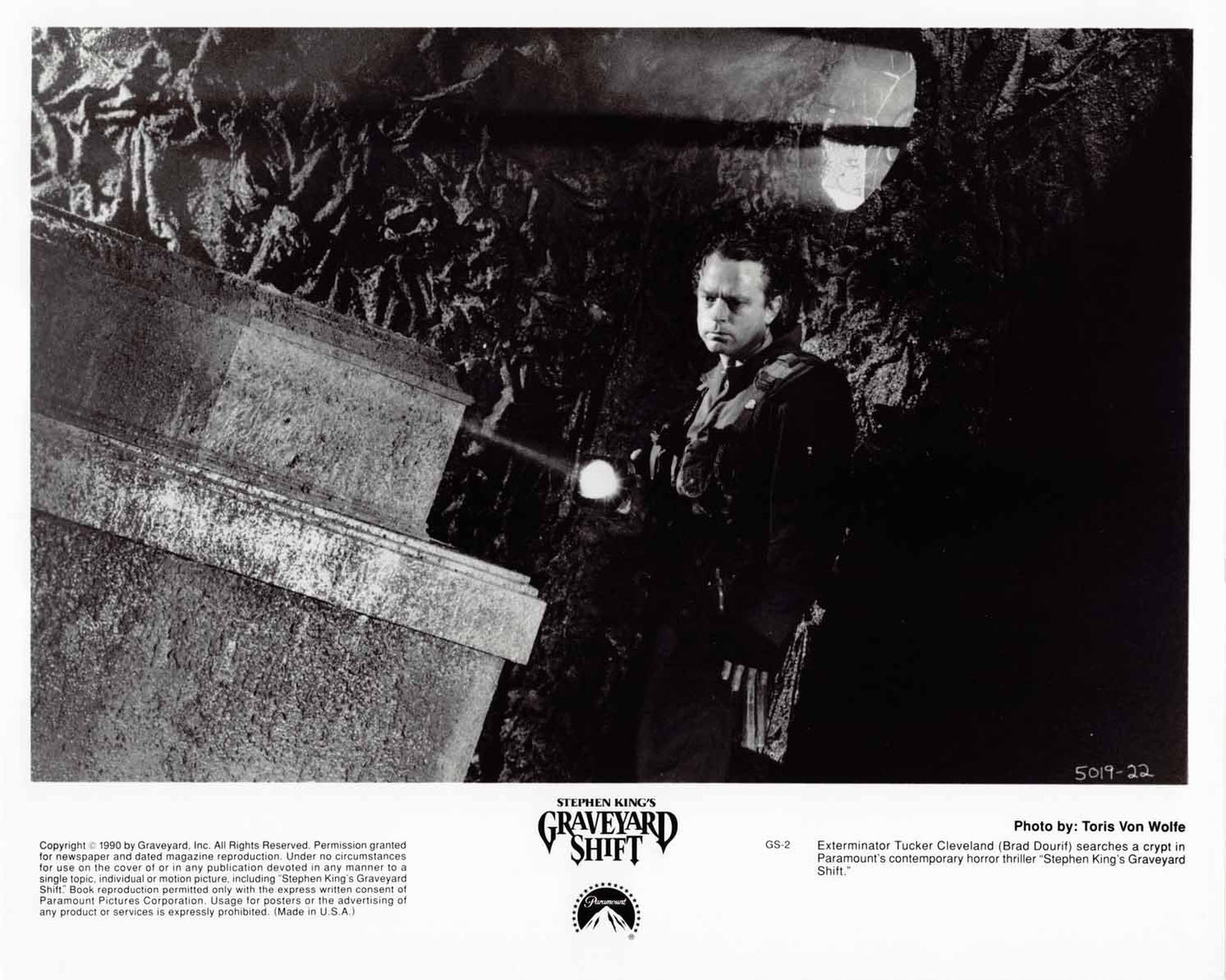 Brad Dourif GRAVEYARD SHIFT 1990 original 8x10 press photos