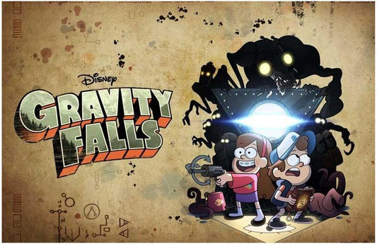 Disney GRAVITY FALLS duo movie poster 17x11