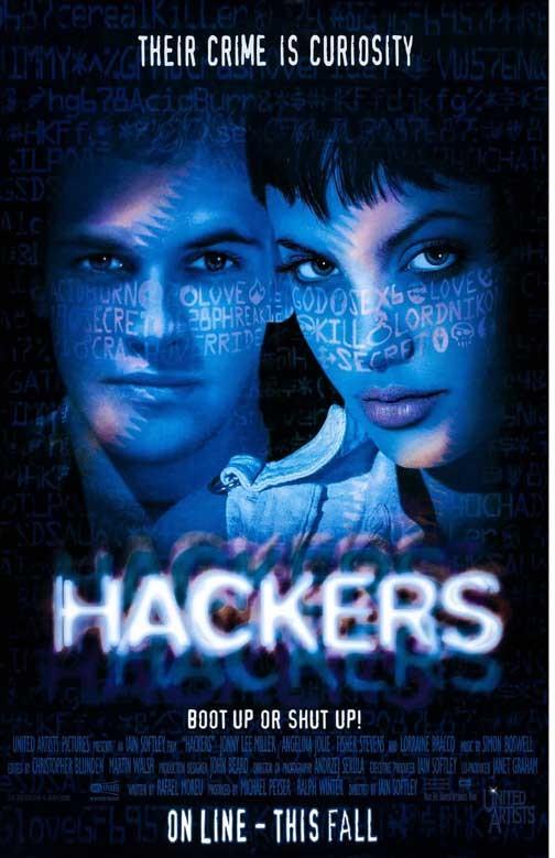 Angelina Jolie HACKERS Jonny Lee Miller movie poster 11x17
