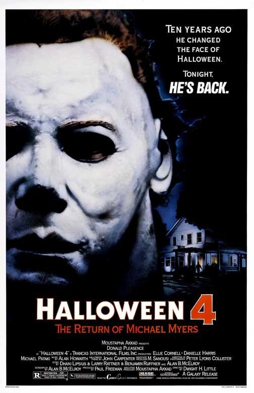 Donald Pleasence HALLOWEEN 4 RETURN OF MICHAEL MYERS movie poster 11x17