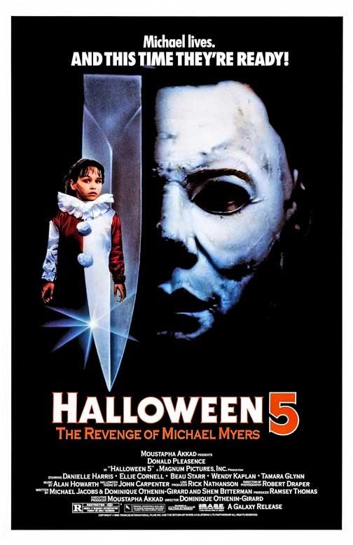 Donald Pleasence HALLOWEEN 5 REVENGE OF MICHAEL MYERS movie poster 11x17