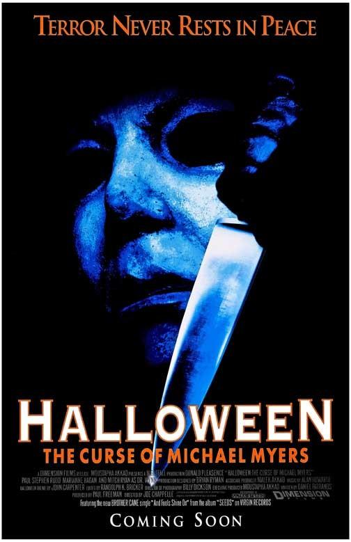 Donald Pleasence HALLOWEEN 6 CURSE OF MICHAEL MYERS movie poster 11x17