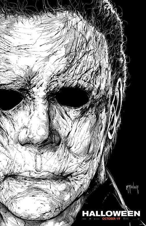Rob Zombie HALLOWEEN advance movie poster 11x17 Todd McFarlane