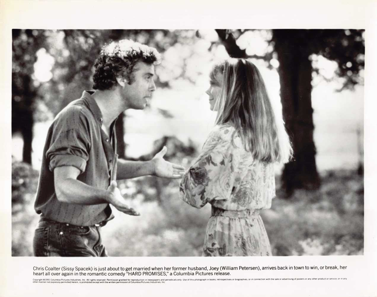 William Petersen HARD PROMISES Sissy Spacek original press photo 1991