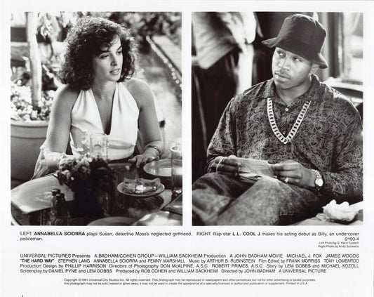 Annabella Sciorra THE HARD WAY L.L. Cool J original 8x10 press photo 1991