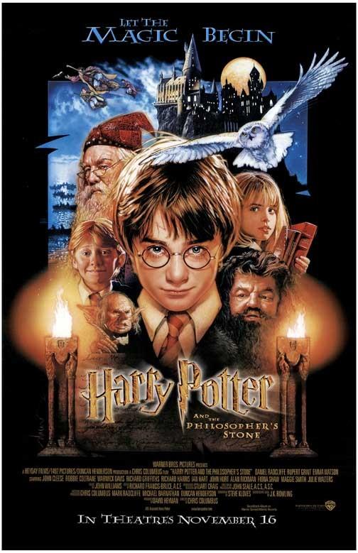 HARRY POTTER AND THE PHILOSOPHER'S STONE movie poster 11x17 Drew Struzan