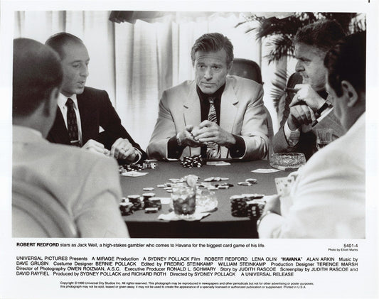 Raul Julia HAVANA Lena Olin Robert Redford original 8x10 press photos 1990