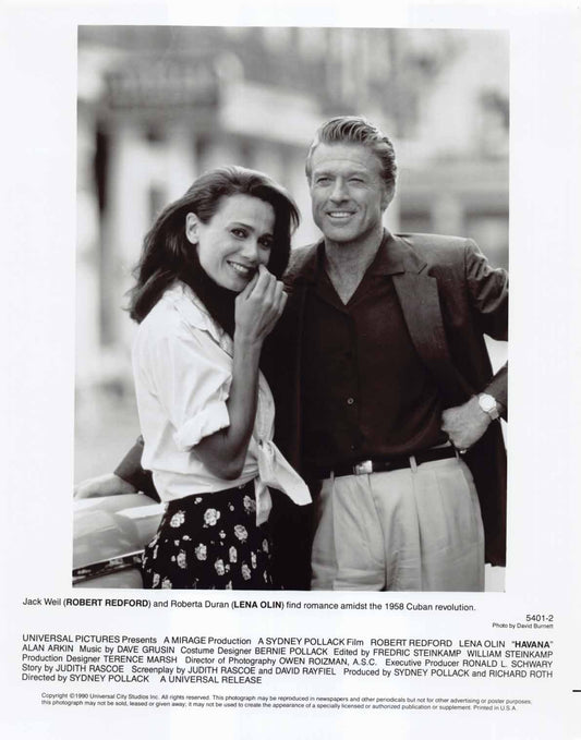 Raul Julia HAVANA Lena Olin Robert Redford original 8x10 press photos 1990