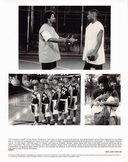Denzel Washington HE GOT GAME original 8x10 press photo Spike Lee