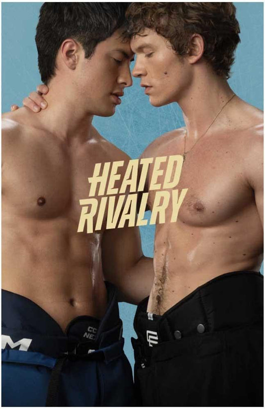 Hudson Williams HEATED RIVALRY Connor Storrie shirtless promo poster 11x17 NHL