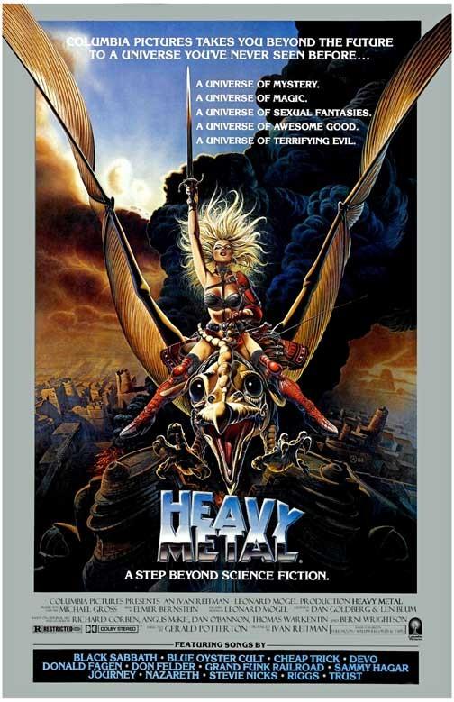 animated HEAVY METAL movie poster 11x17