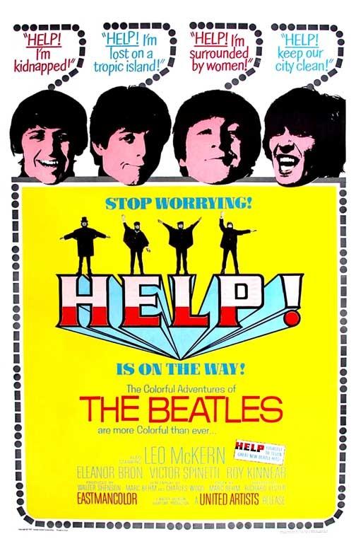 The Beatles HELP! movie poster 11x17 McCartney Lennon Harrison Starr