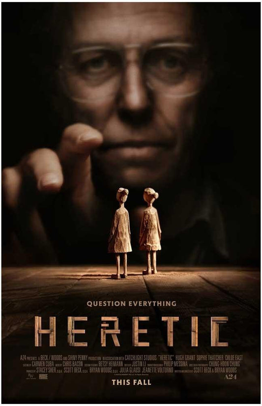 Hugh Grant HERETIC movie poster 11x17