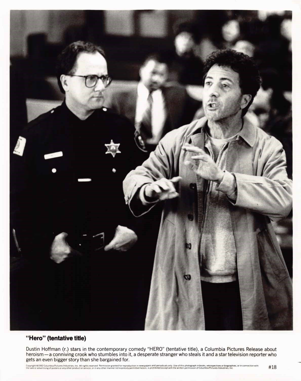 Dustin Hoffman HERO original press photo 1992