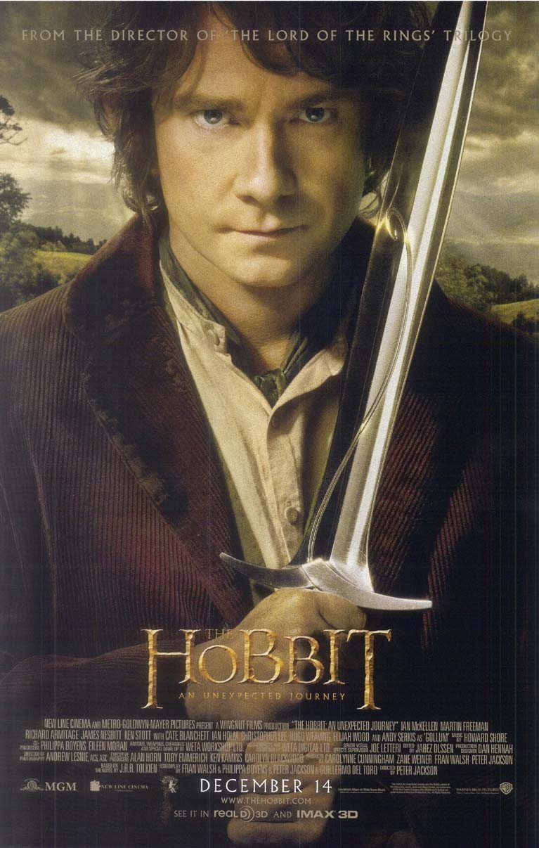 Martin Freeman HOBBIT UNEXPECTED JOURNEY original studio movie poster 11x17