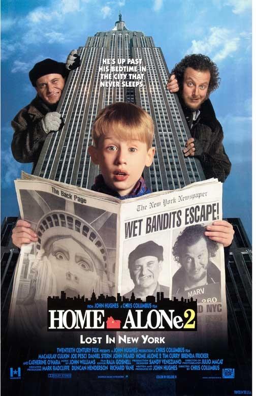 MacCaulay Culkin HOME ALONE 2 LOST IN NEW YORK Pesci Stern movie poster 11x17