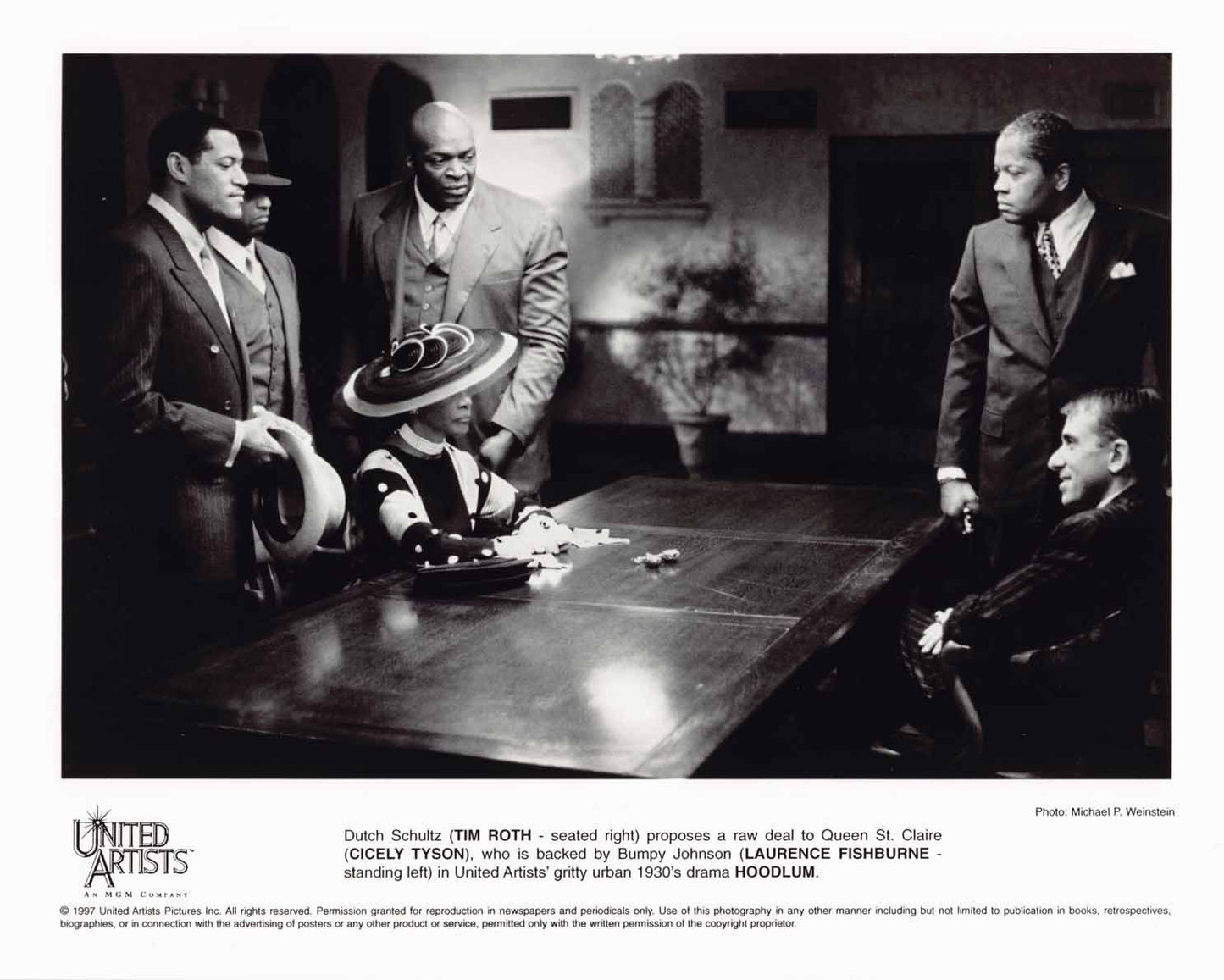 Laurence Fishburne HOODLUM Andy Garcia Tim Roth 1997 original 8x10 press photos