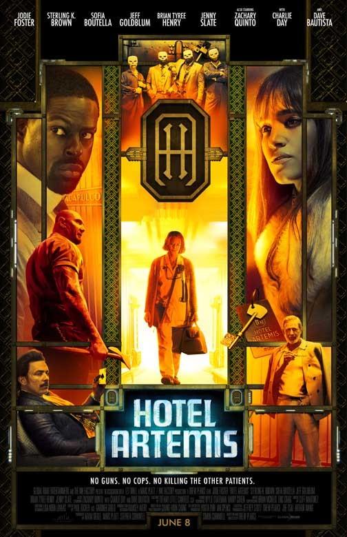 Jodie Foster HOTEL ARTEMIS Dave Bautista Sofia Boutella movie poster 11x17