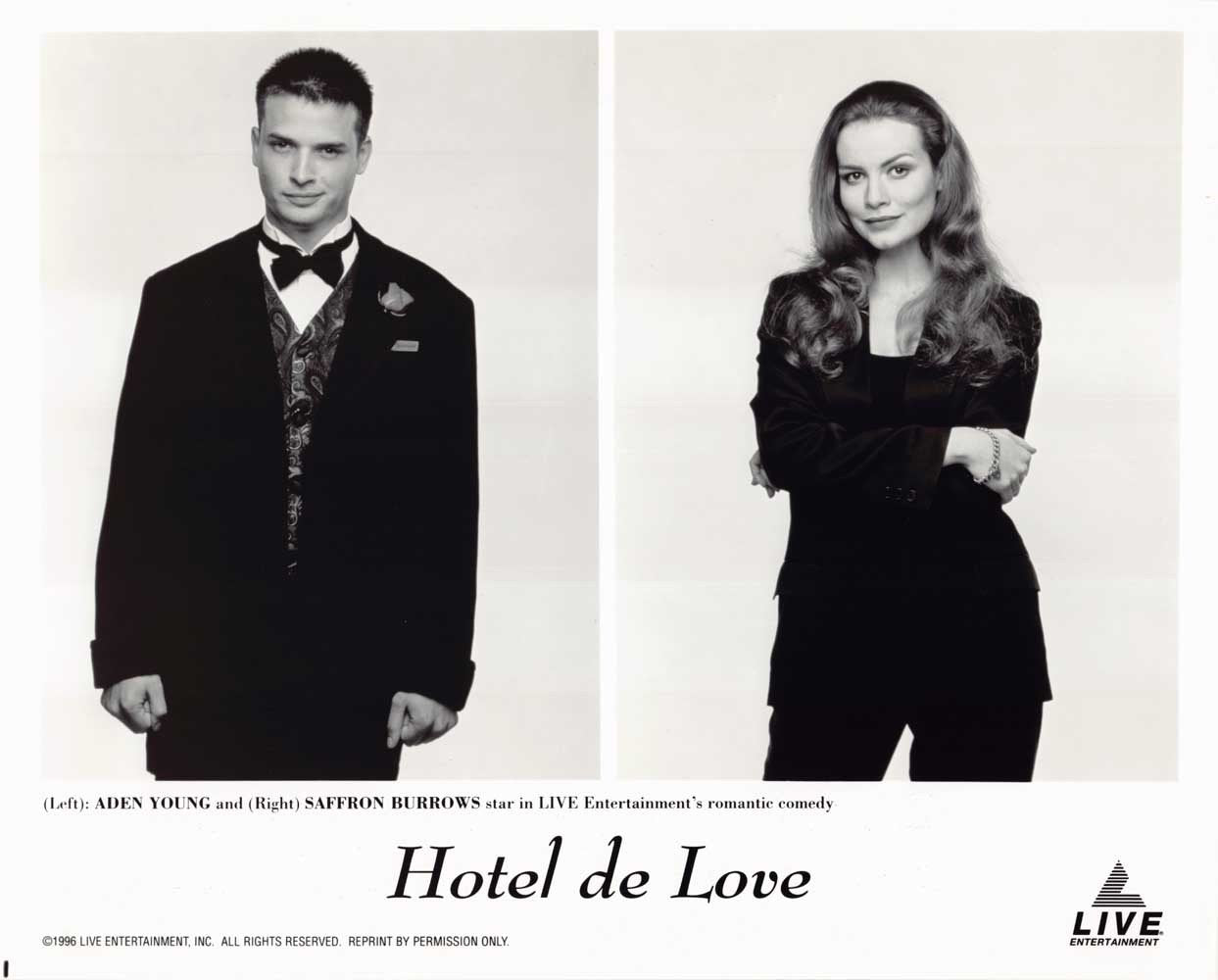 Saffron Burrows HOTEL DE LOVE Aden Young original 8x10 press photos 1996