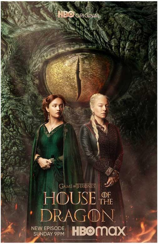 Olivia Cooke HOUSE OF THE DRAGON Emma D'Arcy duo movie poster 11x17