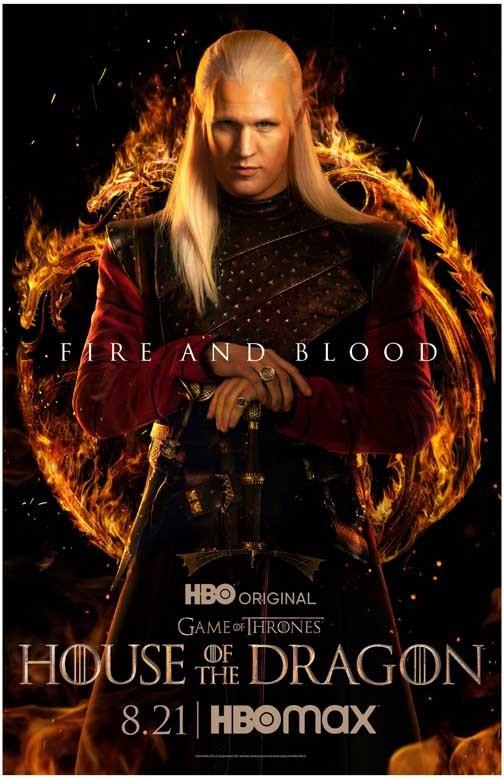 Matt Smith HOUSE OF THE DRAGON movie poster 11x17