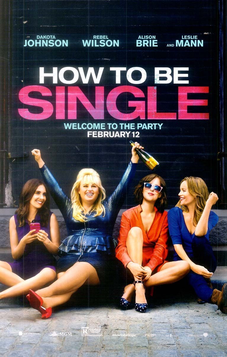 Dakota Johnson HOW TO BE SINGLE Alison Brie original studio movie poster 11x17