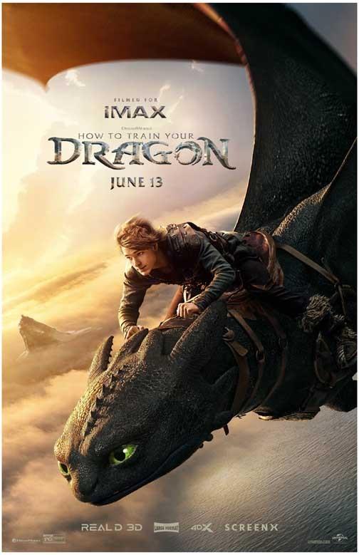 HOW TO TRAIN YOUR DRAGON flying advance movie poster 11x17