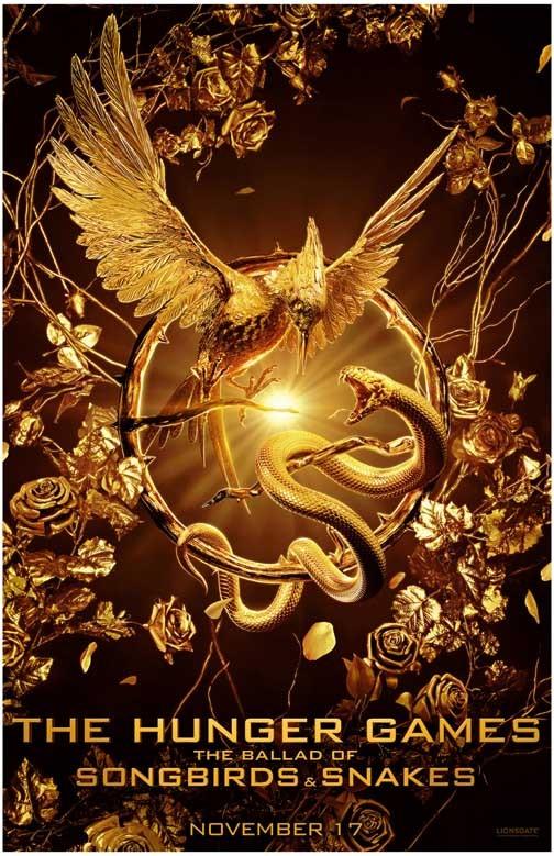 HUNGER GAMES BALLAD OF SONGBIRDS AND SNAKES advance movie poster 11x17