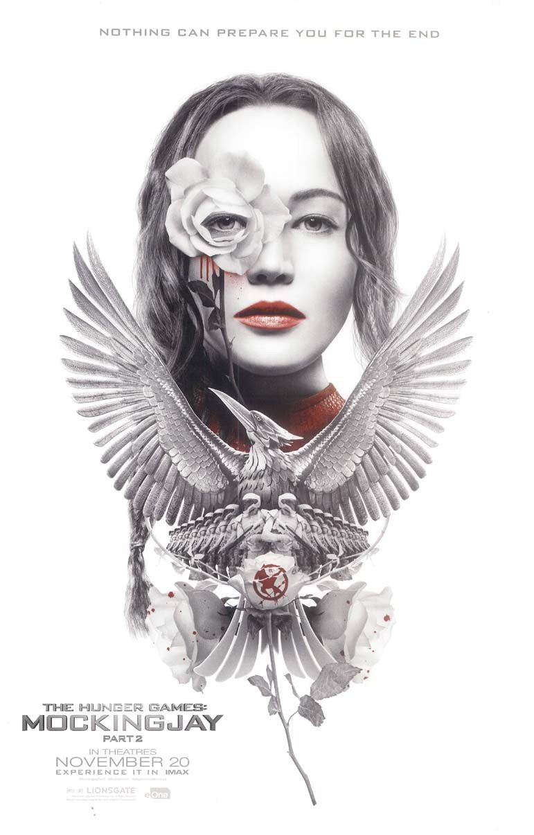 Jennifer Lawrence HUNGER GAMES MOCKINGJAY PT2 original studio movie poster 11x17