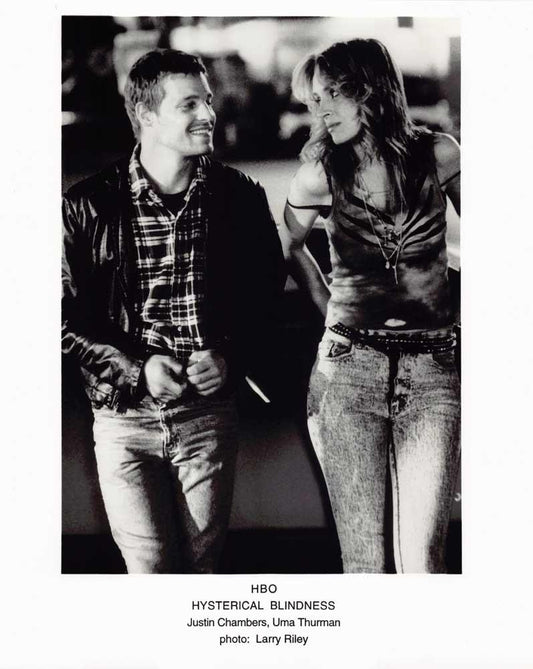 Uma Thurman HBO's HYSTERICAL BLINDNESS Justin Chambers original 8x10 photo 2001