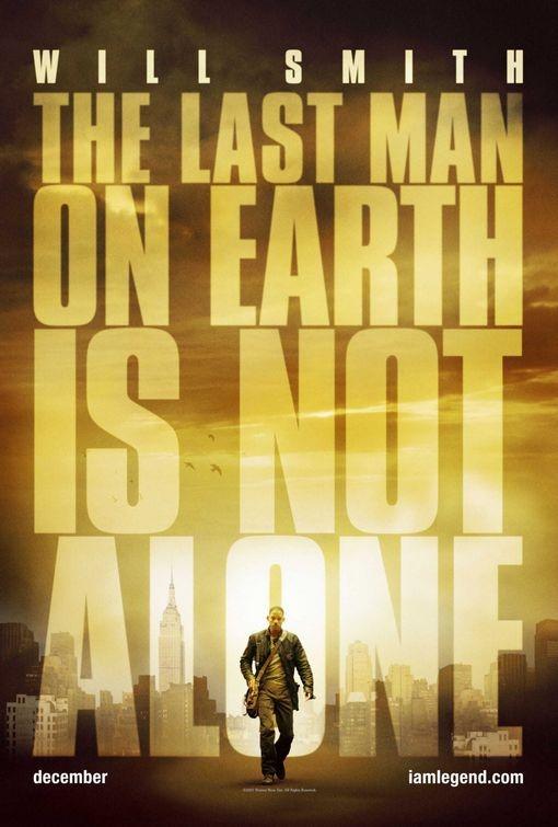 Will Smith I AM LEGEND Alice Braga original DS 27x40 advance movie poster 2007