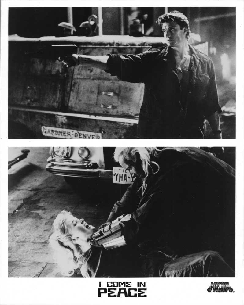 Dolph Lundgren I COME IN PEACE Brian Benben original 8x10 press photo 1990