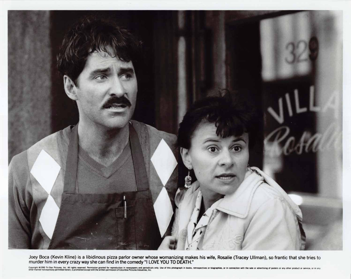 Tracey Ullman I LOVE YOU TO DEATH Kevin Kline original 8x10 press photo 1990