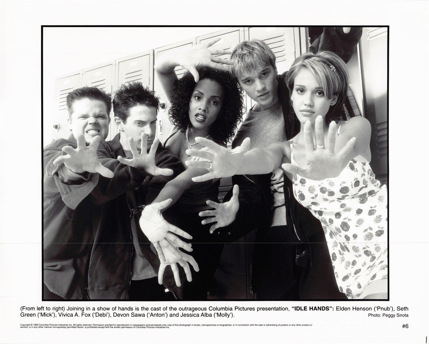 Elden Henson IDLE HANDS Seth Green Jessica Alba original 10x8 press photo 1999