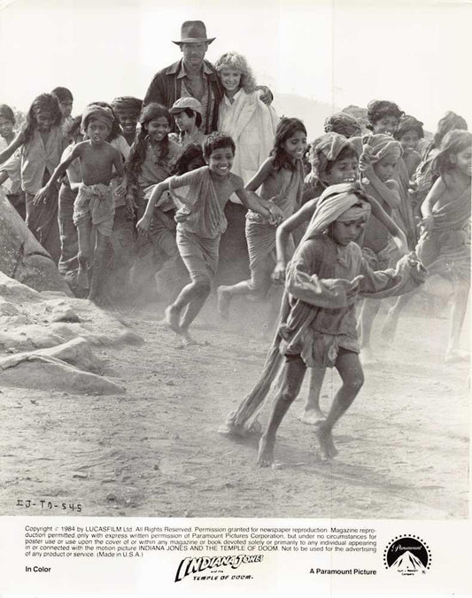 Harrison Ford INDIANA JONES TEMPLE OF DOOM original 8x10 press photo 1984