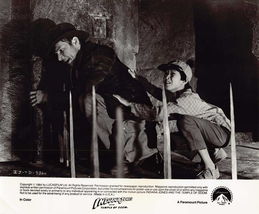 Ke Quan INDIANA JONES TEMPLE OF DOOM Harrison Ford original 8x10 press photo 1984