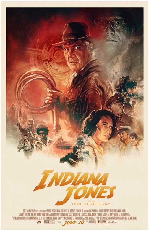Harrison Ford INDIANA JONES DIAL OF DESTINY movie poster 11x17
