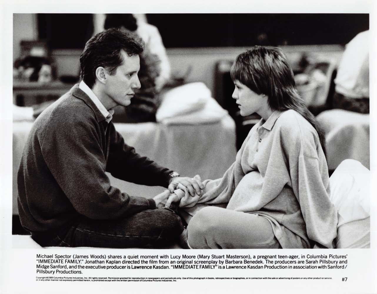 Mary Stuart Masterson IMMEDIATE FAMILY James Woods original 10x8 press photo