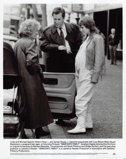 Glenn Close James Woods IMMEDIATE FAMILY Mary Stuart Masterson 8x10 press photo
