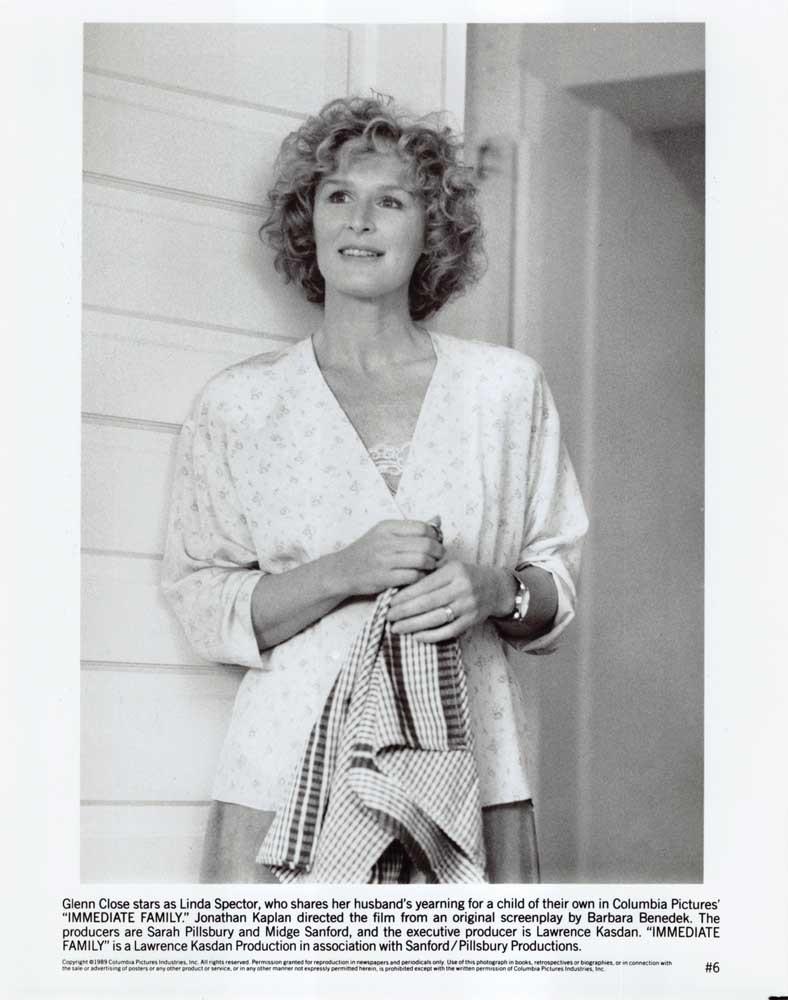 Glenn Close IMMEDIATE FAMILY original 8x10 press photo 1989
