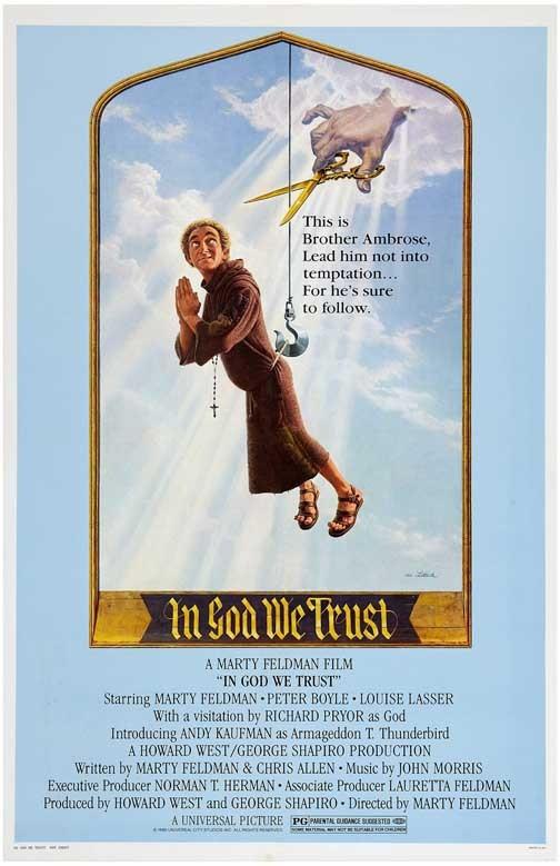Marty Feldman IN GOD WE TRUST Peter Boyle Richard Pryor movie poster 11x17
