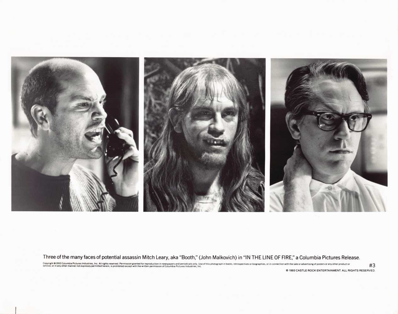 Clint Eastwood 1993 IN THE LINE OF FIRE original press photos Rene Russo