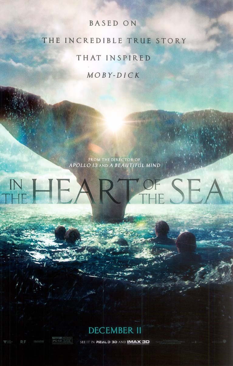 Chris Hemsworth IN THE HEART OF THE SEA original studio movie poster 11x17
