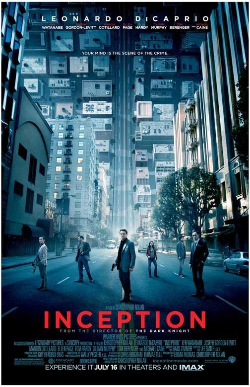 Leonardo DiCaprio INCEPTION movie poster 11x17 Christopher Nolan